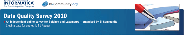 Belgium Data Quality Survey - organised by BI-Community